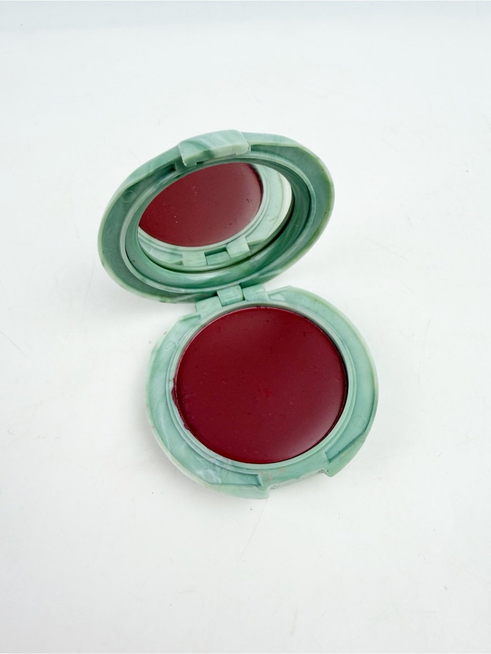 Vtg Clinique Different Blusher Different Grape Green Marble Compact .08oz New